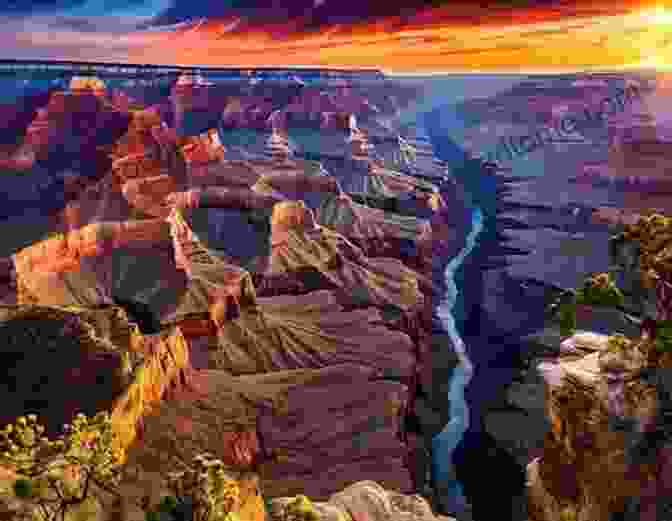 A Breathtaking View Of The Grand Canyon's Sheer Cliffs And Vibrant Colors Aerial Geology: A High Altitude Tour Of North America S Spectacular Volcanoes Canyons Glaciers Lakes Craters And Peaks