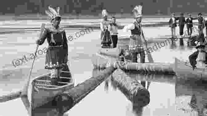 A Group Of Wabanaki People Building A Canoe Canoe Indians Of Down East Maine (American Heritage)