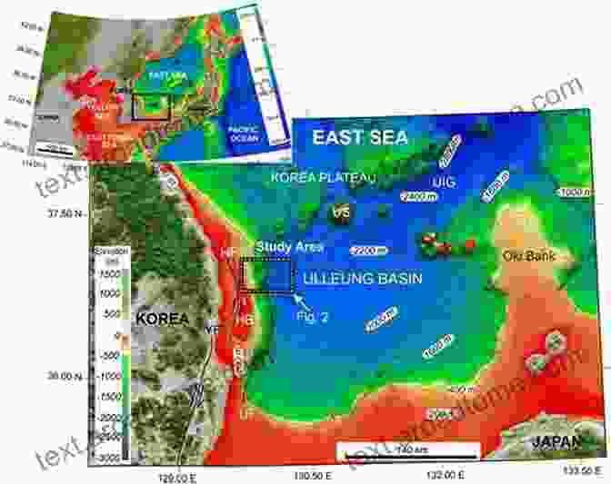 A Satellite Image Of The East Sea, Highlighting The Ulleung Basin And The Rugged Coastline Marine Geology Of Korean Seas