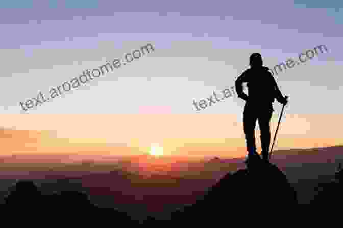 A Silhouette Of A Hiker Standing Atop A Hill, With The Sun Setting In The Distance And Casting A Warm Glow Over The Landscape The Wild Rover: A Blistering Journey Along Britain S Footpaths