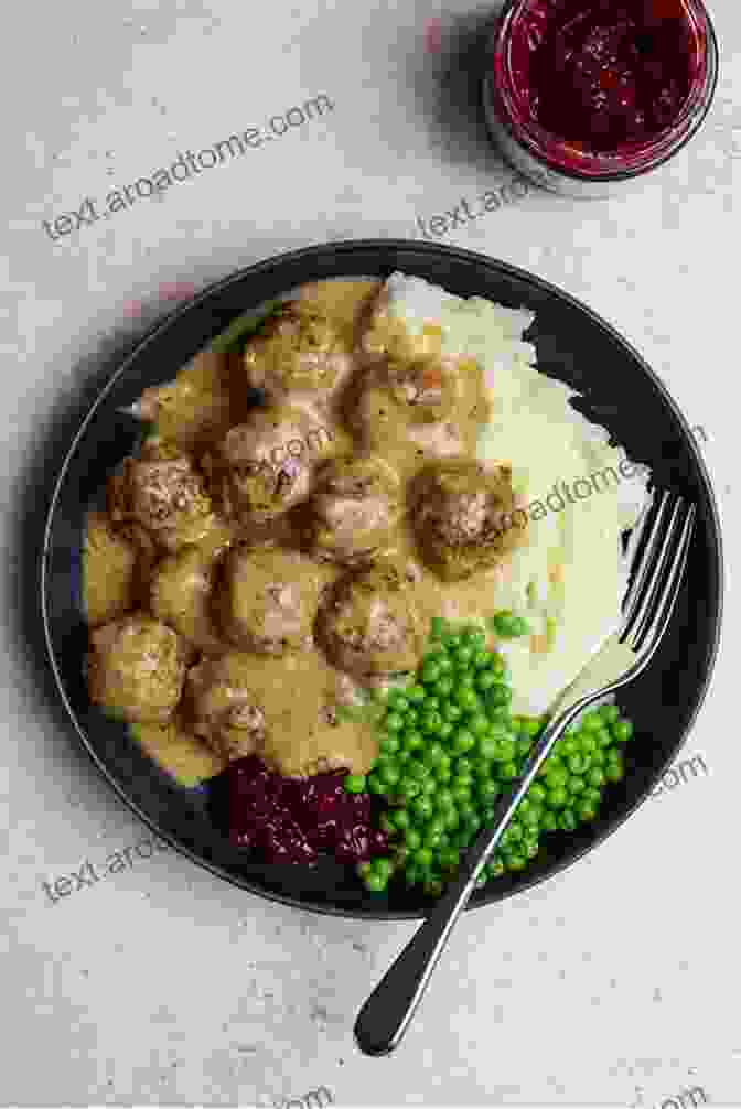 A Tantalizing Plate Of Swedish Meatballs, Nestled In A Rich And Flavorful Gravy, Accompanied By Creamy Mashed Potatoes And Crisp Lingonberry Jam Hello 250 Scandinavian Recipes: Best Scandinavian Cookbook Ever For Beginners Danish Cookbook Swedish Recipes Ground Beef Cookbook Scandinavian Baking Cookbook Norwegian Recipes 1