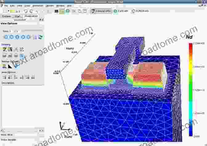 Atila Fem Software Graphical User Interface Displaying A Simulation Of A Smart Material Structure Applications Of ATILA FEM Software To Smart Materials: 4 Finite Element Analysis Of Flexural Vibration Of Orthogonally Stiffened Cylindrical Shells With In Electronic And Optical Materials)