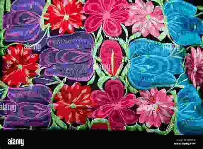 Close Up Of Intricate Oaxaca Embroidery Oaxaca Stories In Cloth: A About People Identity And Adornment