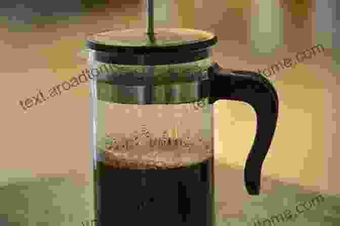 Freshly Brewed Coffee In A French Press Hot Drinks: Cider Coffee Tea Hot Chocolate Spiced Punch Spirits