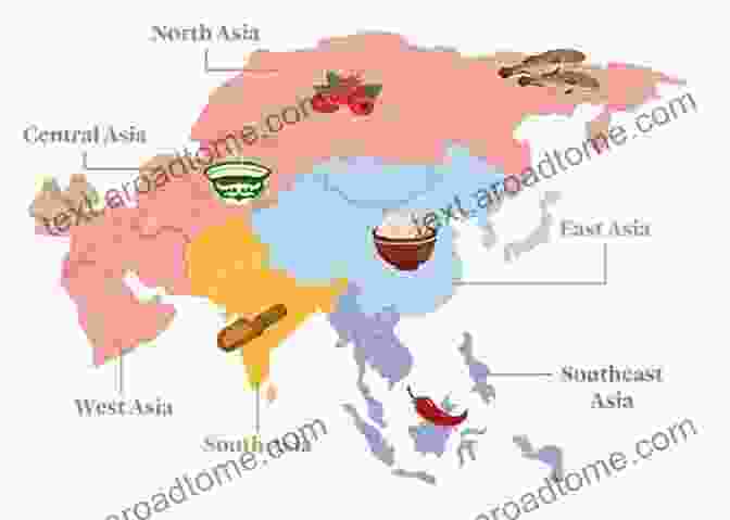 Map Of Asia Showcasing Various Cuisines I Can T Eat With Chopsticks