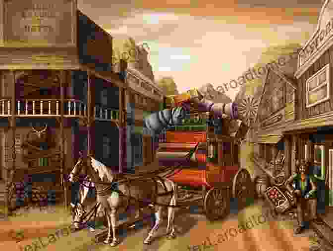 Nostalgic Image Of An Overland Stagecoach, A Symbol Of Travel And Adventure In The Wild West. Cowboys Mountain Men And Grizzly Bears: Fifty Of The Grittiest Moments In The History Of The Wild West