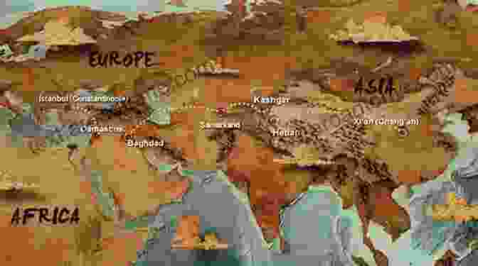 Silk Road Map Showcasing Cultural Exchange Between Asia And Europe In Space We Read Time: On The History Of Civilization And Geopolitics (Bard Graduate Center Cultural Histories Of The Material World)