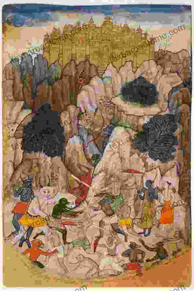 Vibrant Depiction Of A Scene From The Ramayana, Showcasing The Epic Battle Between Good And Evil The Untold Myths Of India